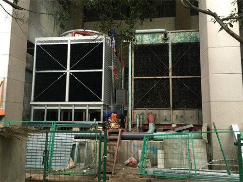 冷卻塔合理安裝非常重要,冷卻塔水泵安裝示意圖